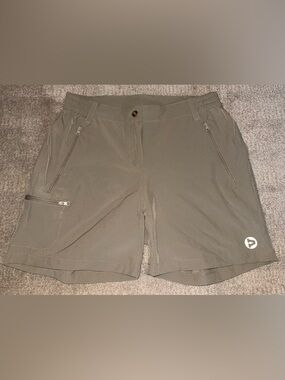 Outdoor Ventures Tan Performance Zip-Pocket Shorts